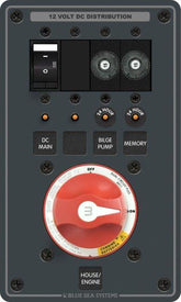 Batteristyring Panel m/Bryter og sikring (8686)